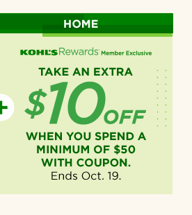 take an extra $10 off when you spend a minimum of $50 with coupon